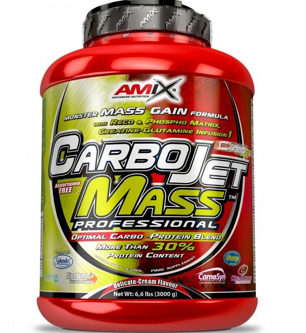 Гейнер Amix Nutrition CarboJet Gain Mass Professional 3000 g /30 servings/ Strawberry Banana