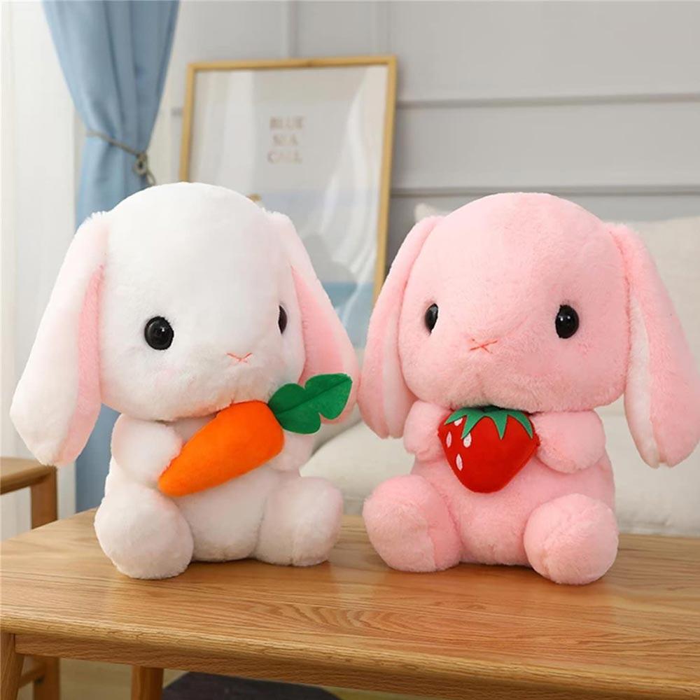 М'яка іграшка Кролик з полуничкою 22 см Рожевий (NR0187_2) - фото 5 М'яка іграшка Кролик з полуничкою 22 см Рожевий (NR0187_2) - фото 5