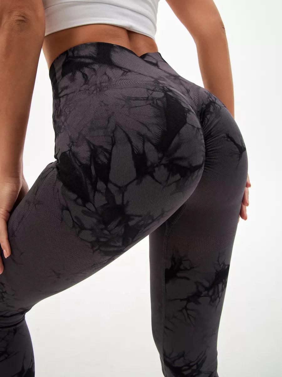 Лосини з ефектом Push Up Push Up мармурові з високою посадкою для тренувань в спортзалі та йоги S Сірий (70025S) - фото 13 Лосини з ефектом Push Up Push Up мармурові з високою посадкою для тренувань в спортзалі та йоги S Сірий (70025S) - фото 13