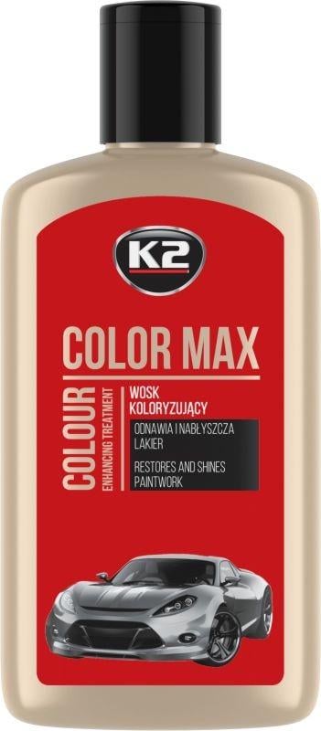 Поліроль восковий для кузова K2 Max Color 250 мл Червоний (K020RED)