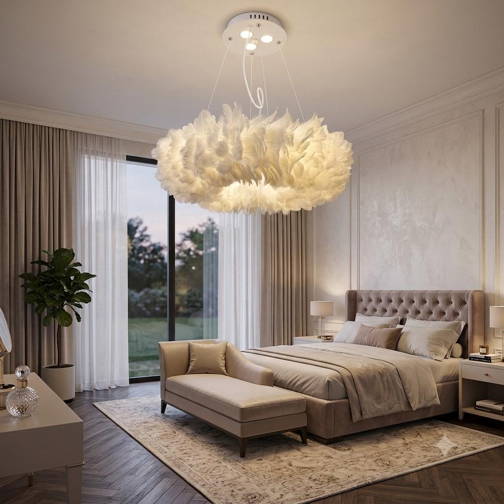 Люстра Zilini натуральное перо 9859/600WH (36163577)