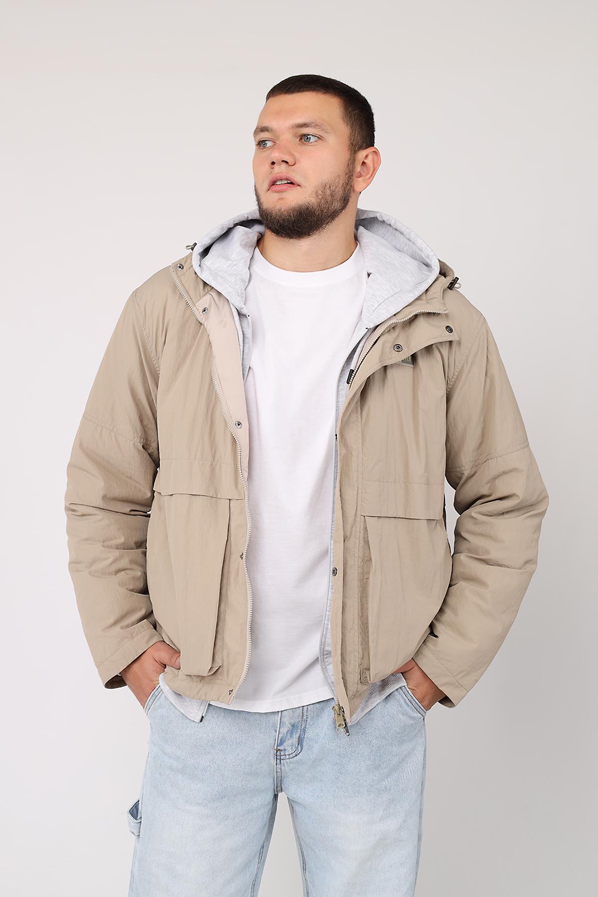 Куртка чоловіча демісезонна ЦБ-00280110 р. 54 Бежевий (29080047)