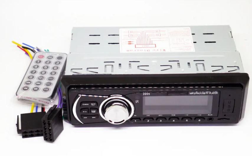 Автомагнитола 1DIN 2055 ISO USB/SD/FM/AUX/пульт 4x50 Вт (17471) - фото 5