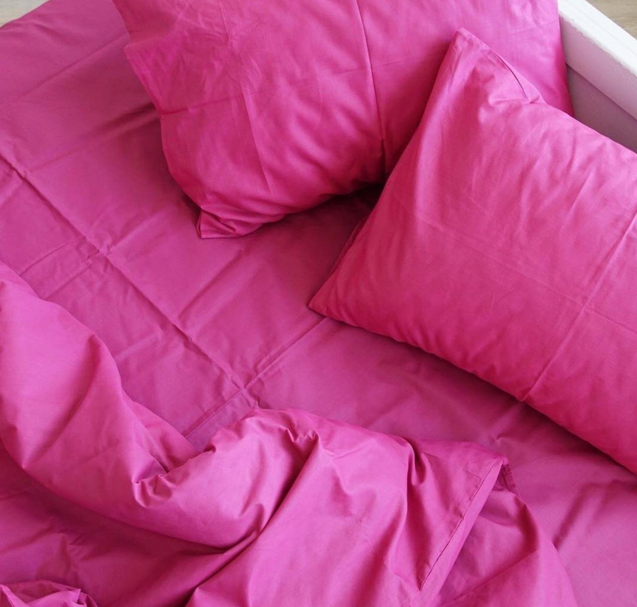 Пододеяльник односпальный поплин Lux 135х215 см Фуксия (2217642522)