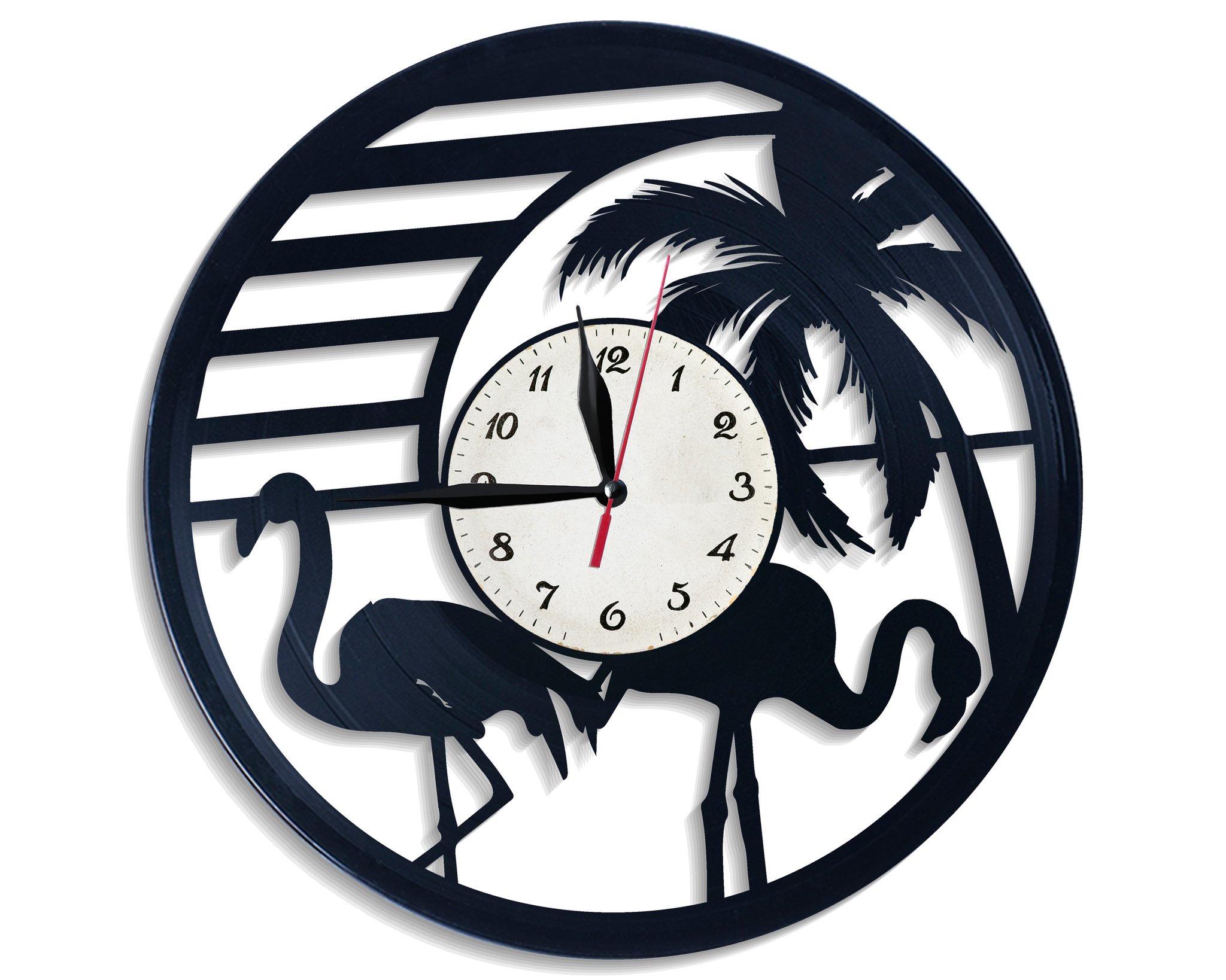 Часы настенные Фламинго 2626 из виниловой пластинки