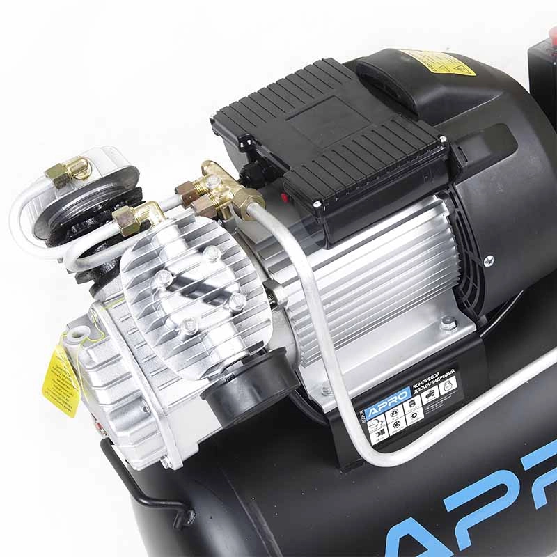 Компрессор двухцилиндровый Apro OFD-50MX 2,2 кВт 416 л/мин 8 бар 50 л 2 крана/масло 0,2 л (850178) - фото 4 Компрессор двухцилиндровый Apro OFD-50MX 2,2 кВт 416 л/мин 8 бар 50 л 2 крана/масло 0,2 л (850178) - фото 4