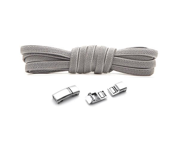 Шнурки еластичні з магнітними защіпками без зав'язок 1 м Сірий Шнурки еластичні з магнітними защіпками без зав'язок 1 м Сірий