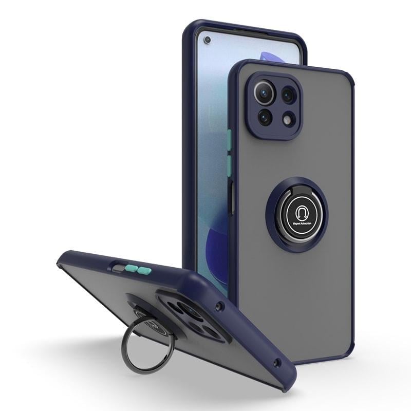 Защитный чехол MatteLuxe Xiaomi 11 Lite 5G NE (с кольцом) Blue (34105-28)