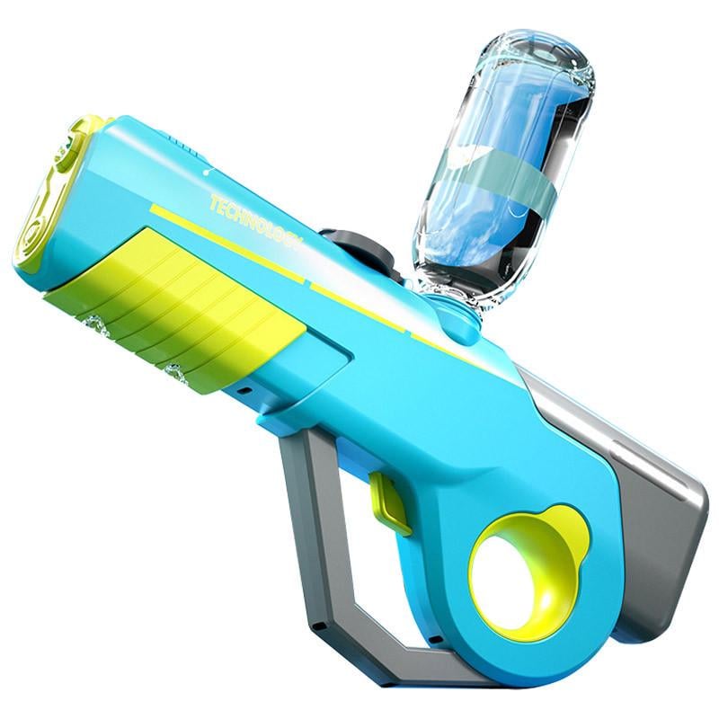 Дитячий іграшковий автомат водяний акумуляторний Water Gun 8002C 600 мл Blue/Yellow (00000078660_2)
