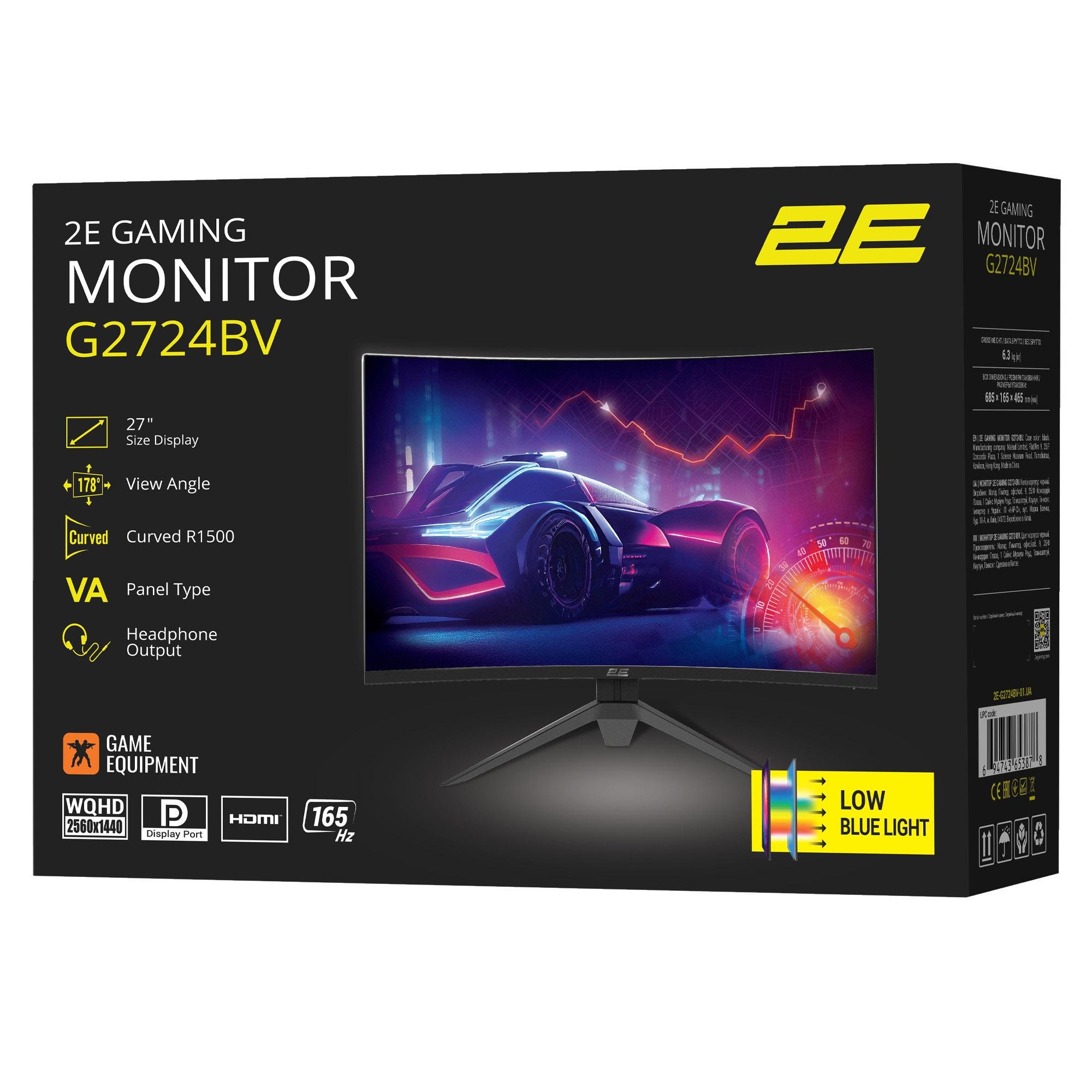 Монітор 2E GAMING G2724BV Чорний (2E-G2724BV-01.UA) - фото 10