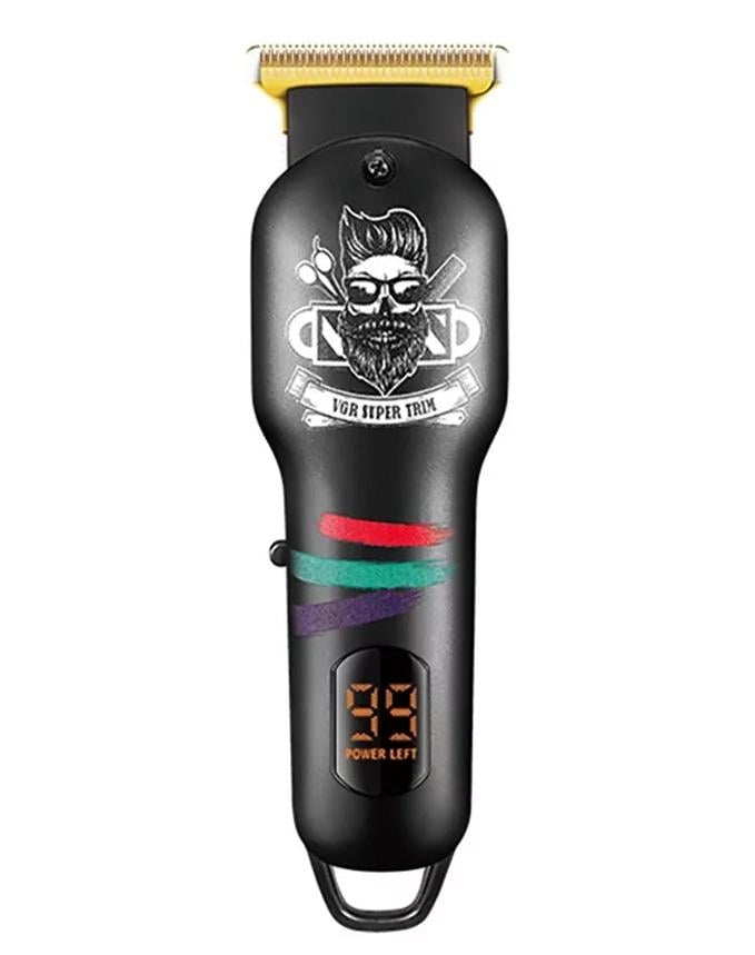 Машинка для стрижки волос аккумуляторная VGR V-971 с насадками Черный