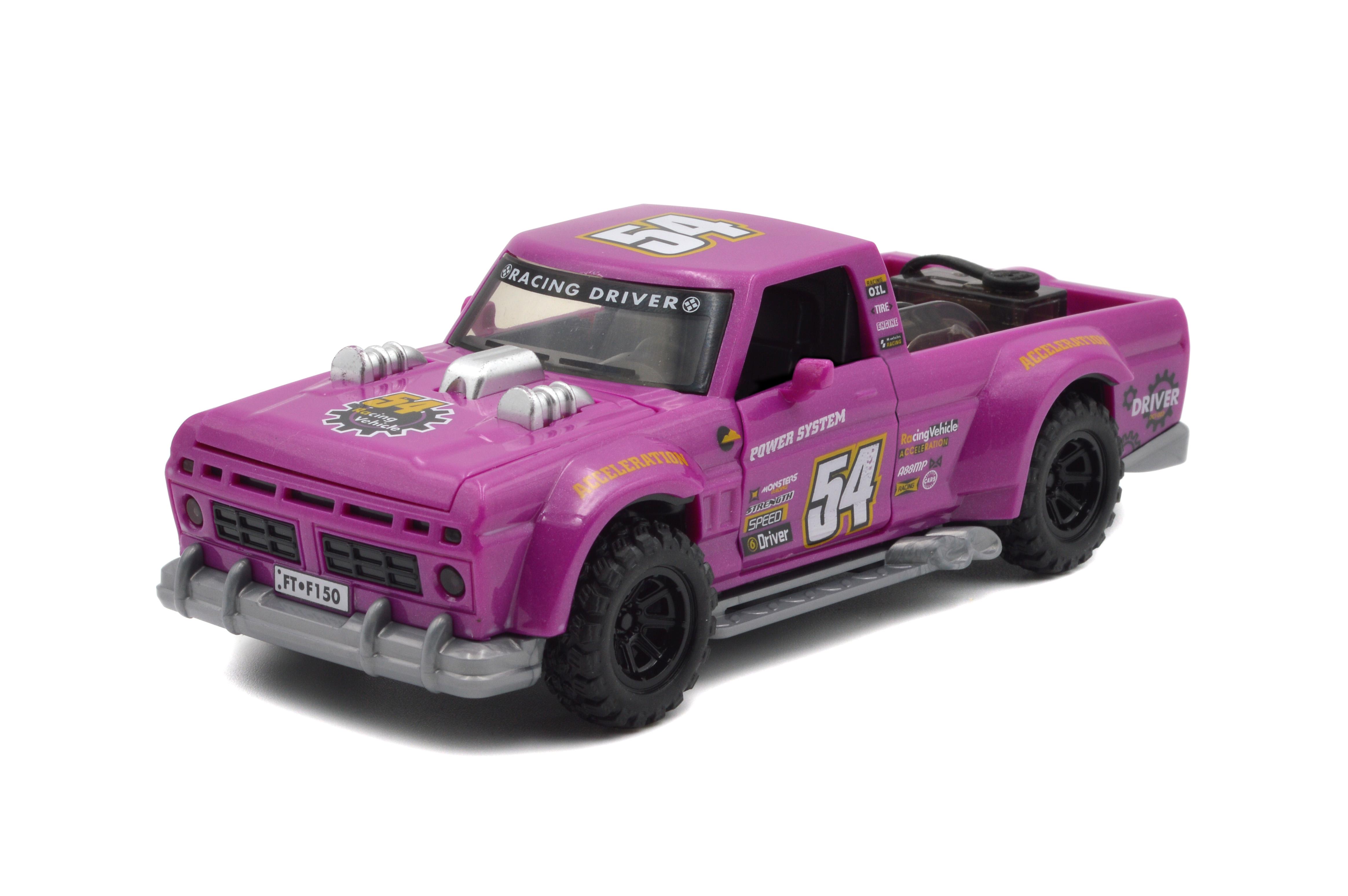 Машинка пластмассовая FTP 1A с парогенератором/инерция звук/свет открываются двери