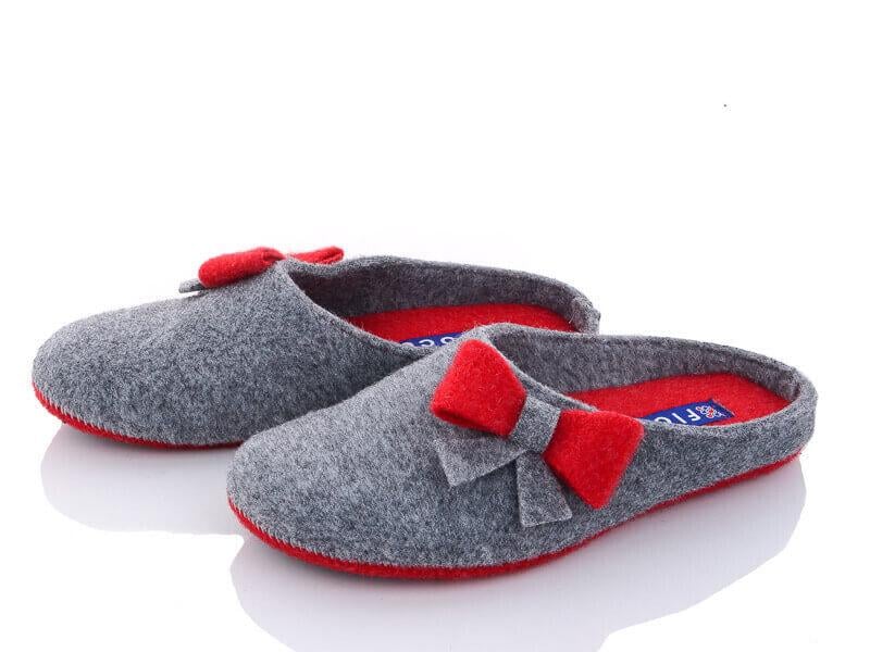 Тапочки комнатные женские FLOCC Лика р. 39 Серый (690316/1-39)