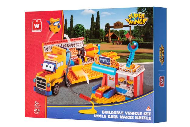 Конструктор Super Wings Small Blocks Buildable Vehicle Set грузовик и магазин (EU385008)