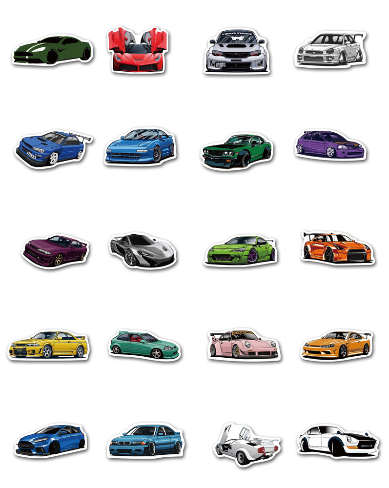 Наклейки Автогонки для гаджета/телефона/авто 20 шт. (10136)