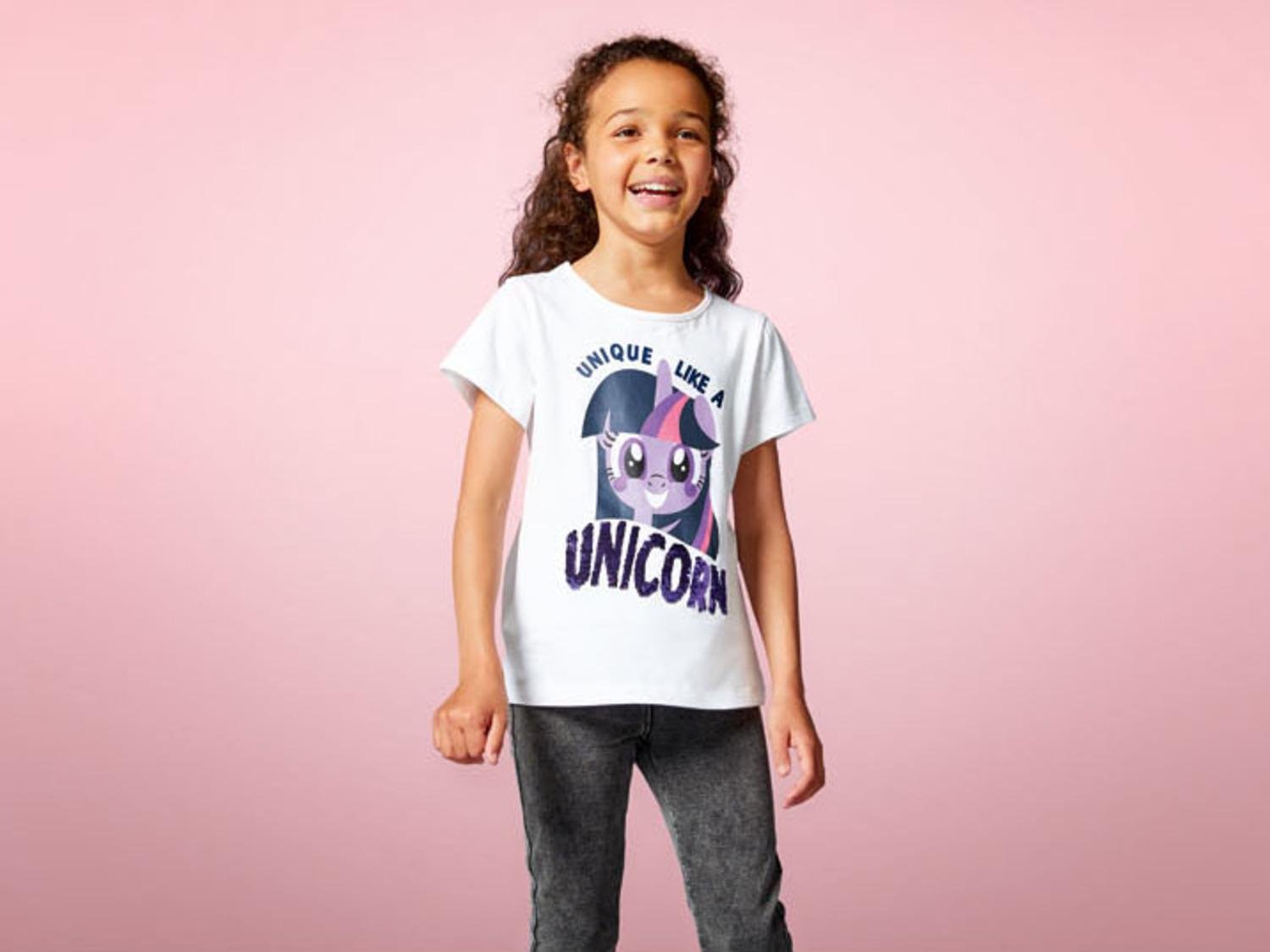 Футболка хлопковая для девочки Disney My Little Pony 370242 с принтом 8-10 лет 134-140 см Белый (75509) - фото 2