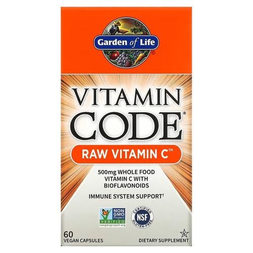 Витамин С Garden of Life Vitamin Code RAW Vitamin C 60 Capsules (GOL-11381)