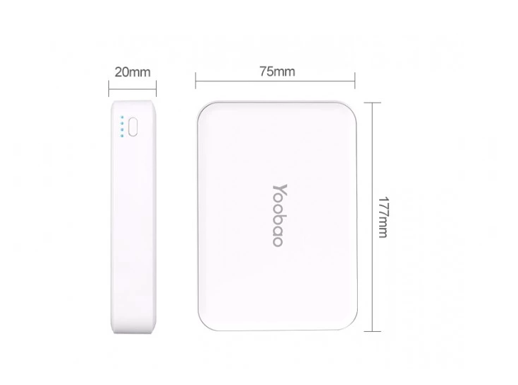 Повербанк Yoobao M5 10000 mAh White - фото 2