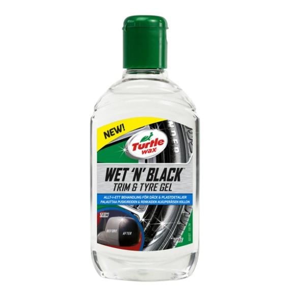 Поліроль гель TURTLE WAX WET’N’BLACK Чорний лоск 300 мл