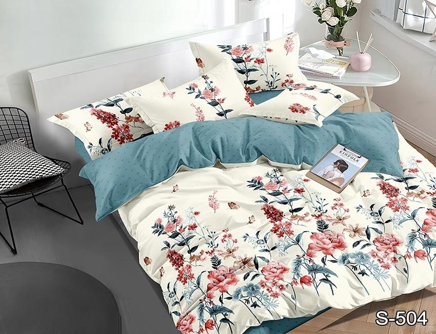 Комплект постельного белья TAGtekstil евро наволочки 50x70 см (S504)