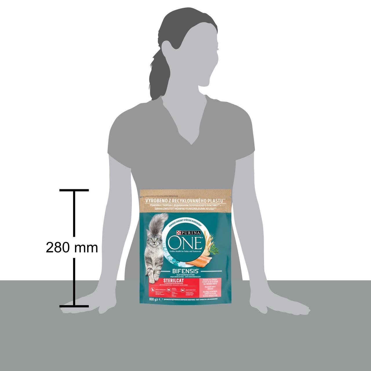 Сухий корм для стерилізованих котів Purina One Sterilcat з лососем та пшеницею 800 г (7613032756659) - фото 2 Сухий корм для стерилізованих котів Purina One Sterilcat з лососем та пшеницею 800 г (7613032756659) - фото 2