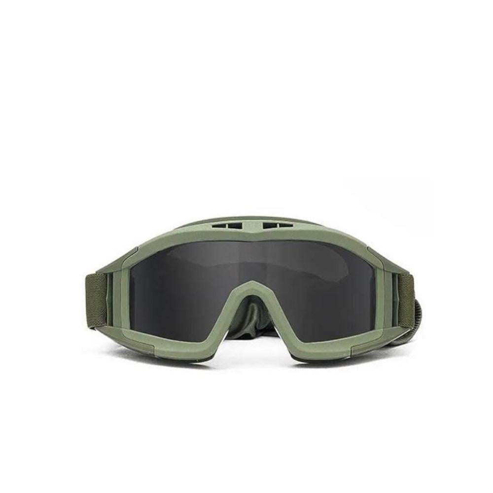 Окуляри тактичні для мотострілка з трикотажним чохлом Хакі (С0004976)