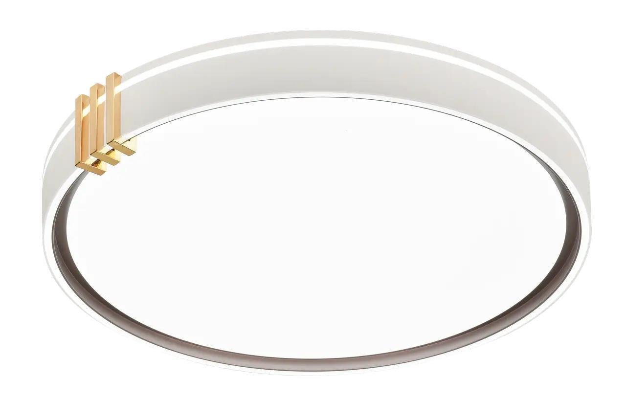 Потолочная LED-люстра Valeso круглая с золотыми элементами 6500К IP20 H-007 55W Белый (28686888)