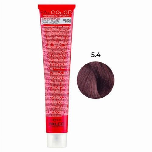 Крем-краска для волос профессиональная PALCO с комплексом аминокислот 100 мл 5.4 светло-коричневый медный (2517058668) Крем-краска для волос профессиональная PALCO с комплексом аминокислот 100 мл 5.4 светло-коричневый медный (2517058668)