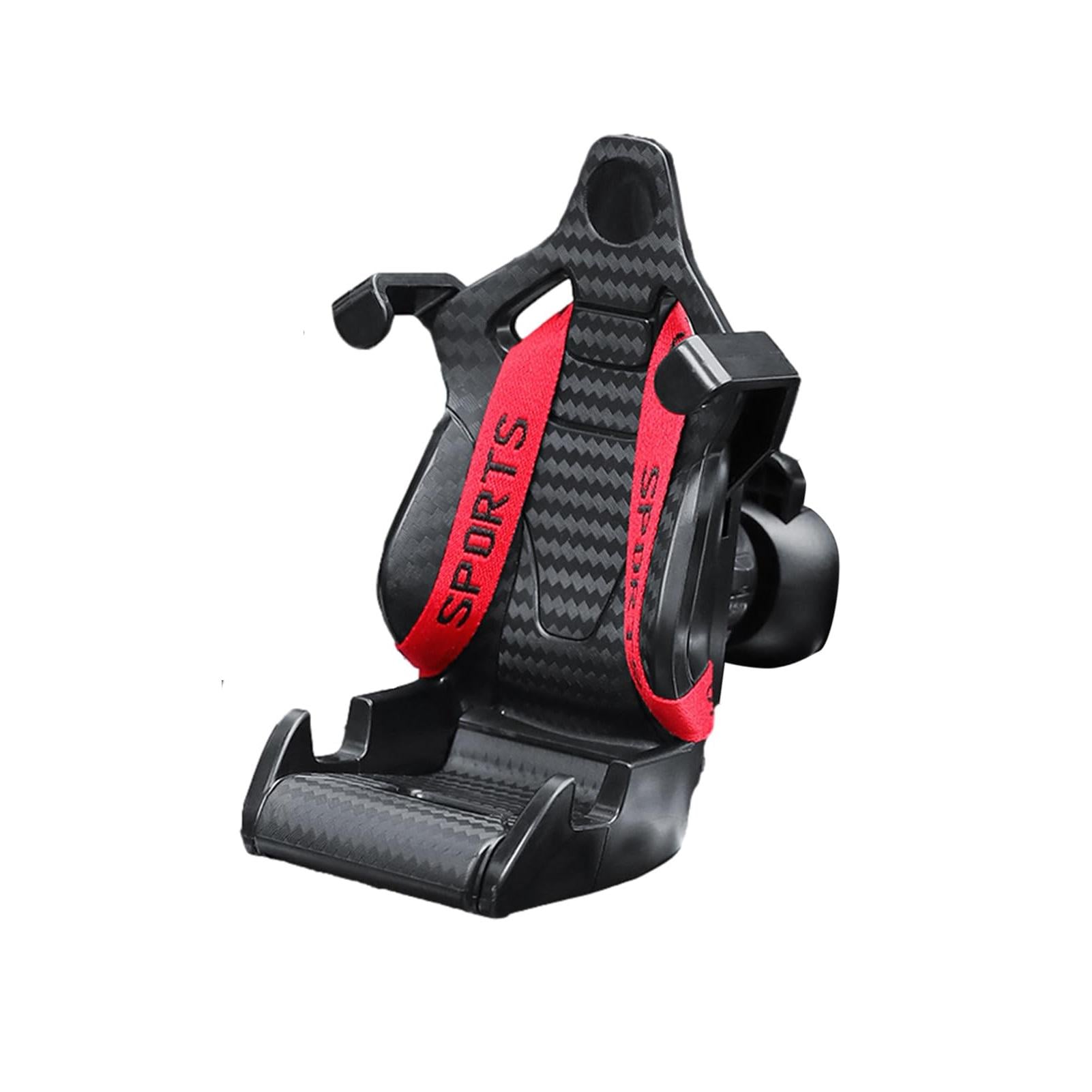 Держатель телефона в авто в виде спортивного кресла RacingChair Черный/Красный (3443)