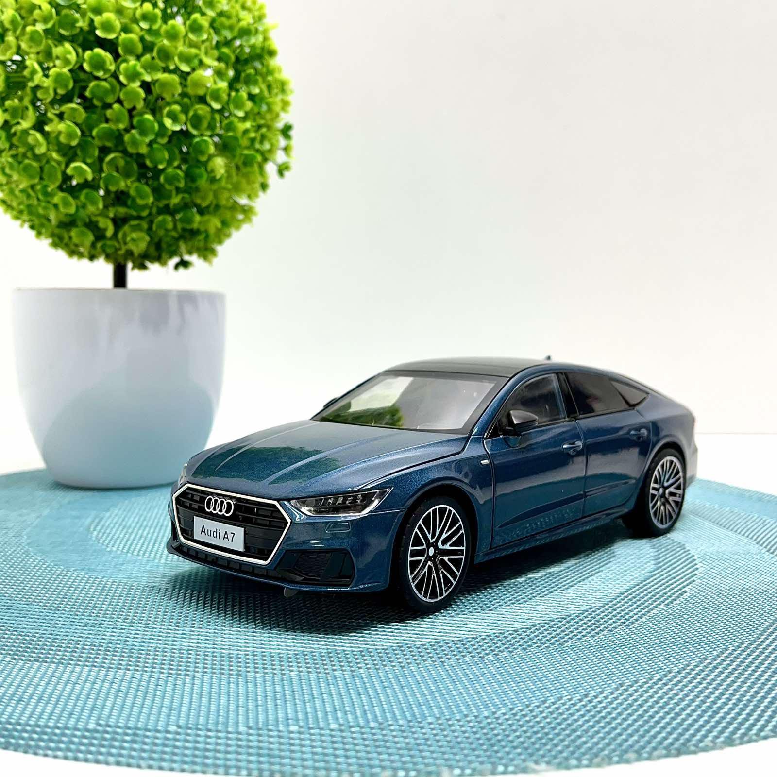 Машинка Audi А7 Авто Эксперт металлопластик 1:24 звук/свет/инерция Голубой (1904-17)