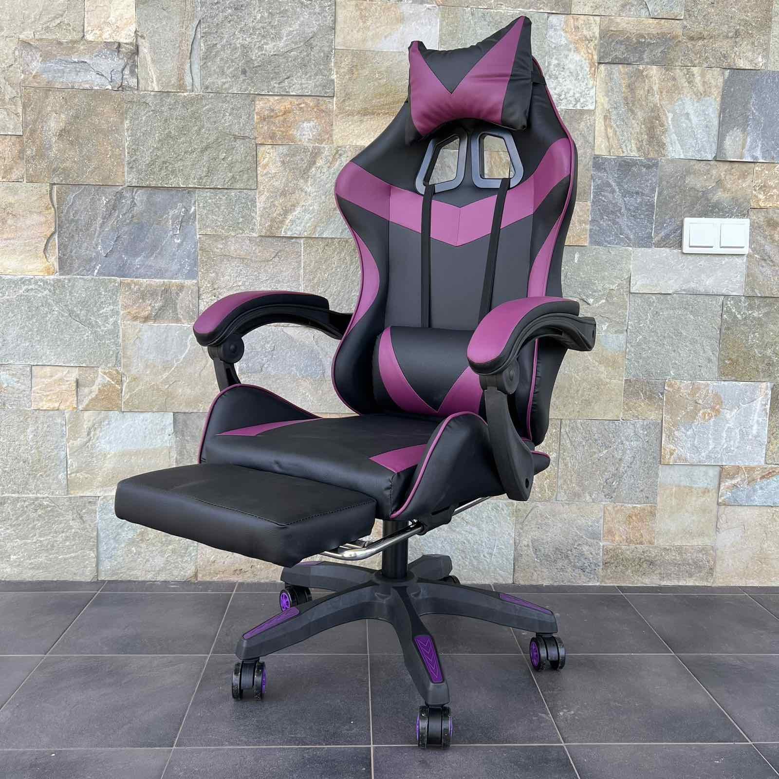 Кресло геймерское Prestige 730 Черно-фиолетовый - фото 4 Кресло геймерское Prestige 730 Черно-фиолетовый - фото 4