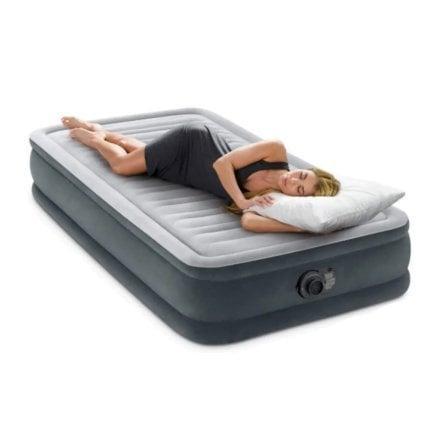 Надувная одноместная кровать Intex 67766 с подушкой и встроенным электронасосом 99x191x33 см (D-2019091901) - фото 2