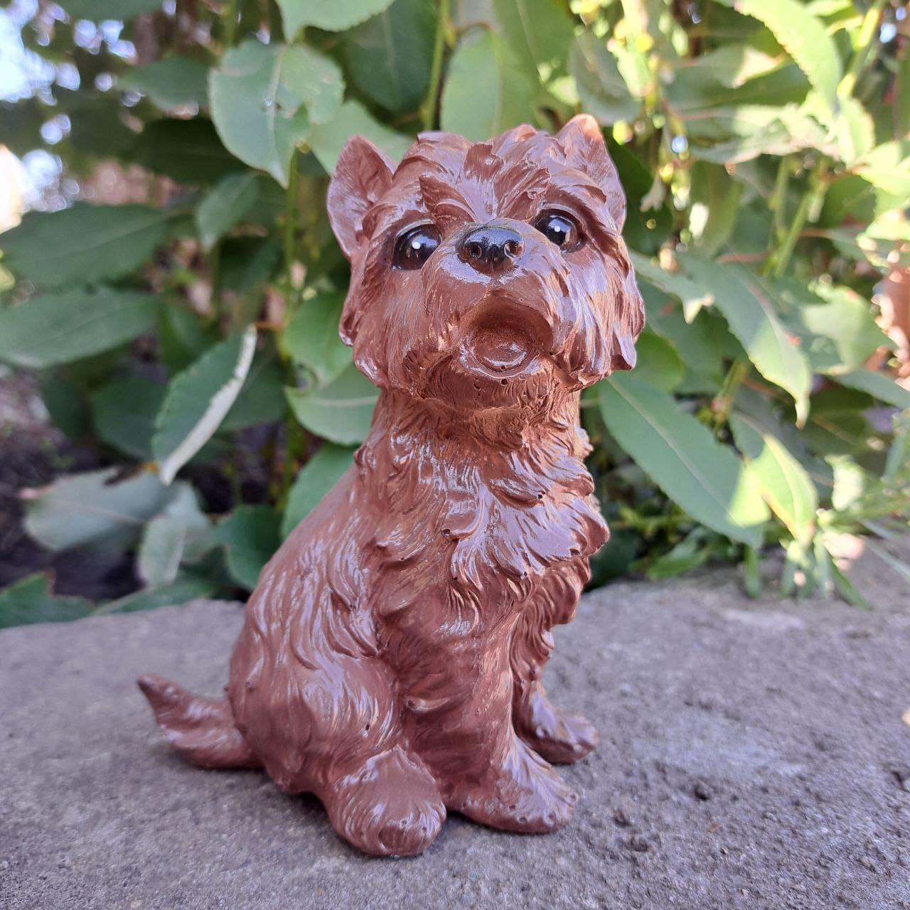 Статуэтка Йоркширский терьер Темно-коричневый (3968)