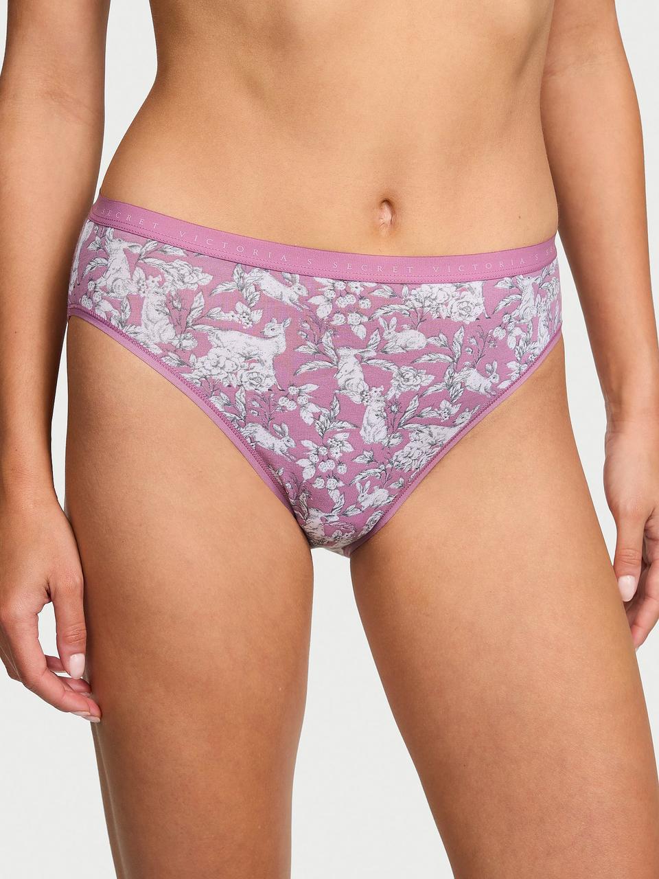 Трусики женские Victoria's Secret Cotton High-Leg Brief XS Фиолетовый (2699270047)