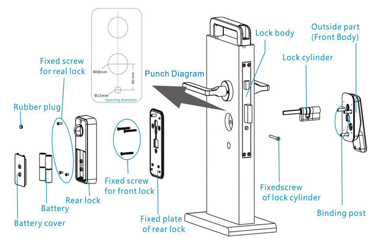 Замок-редуктор электронный универсальный Smart lock PES David Black (17515891) - фото 5