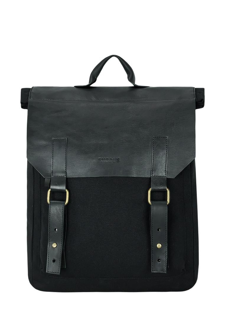 Рюкзак унисекс Exodus Leather Canvas Черный (R0503EX011)