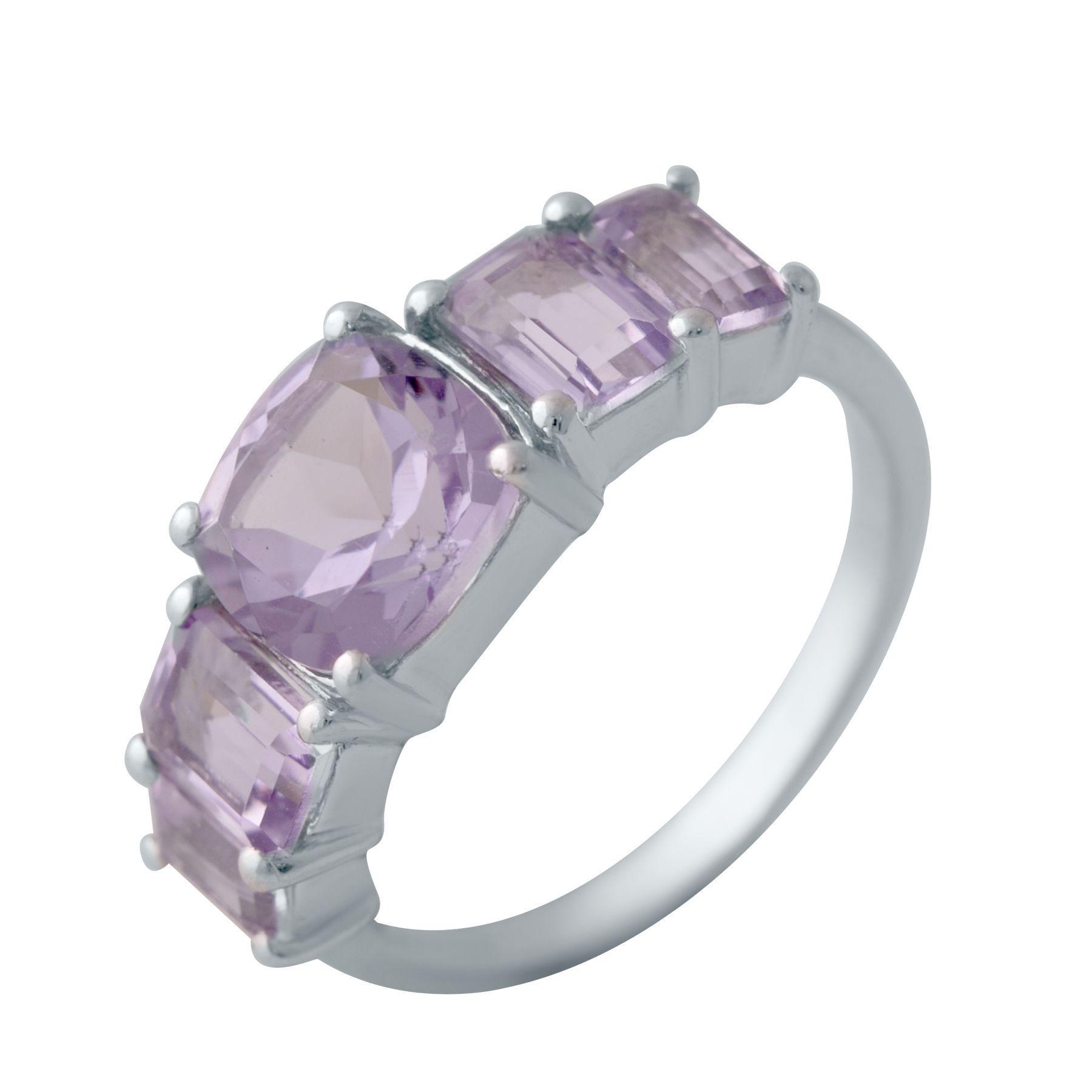 Кольцо серебряное Tiva с натуральным аметистом 3,458 ct 3,09 г р. 18 (2043072)