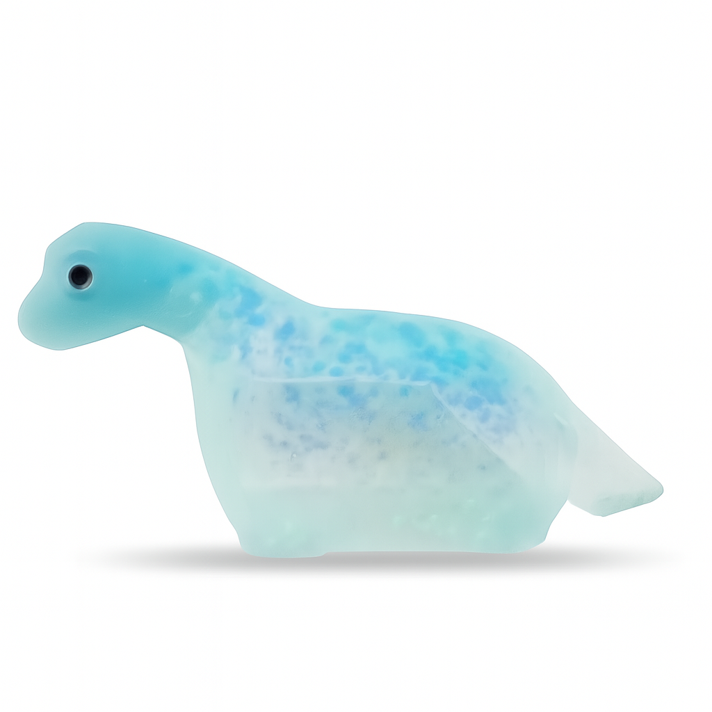 Антистресс Динозавр с блестками Голубой (0207)