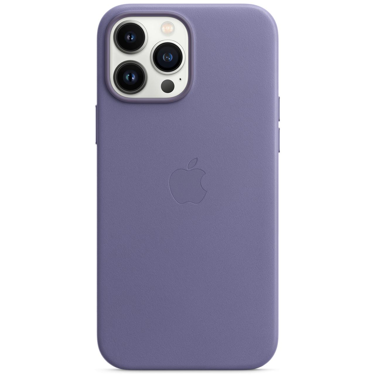 Шкіряний чохол-накладка Apple Leather Case with MagSafe for iPhone 13 Pro Max, Wisteria (HC) - фото 3