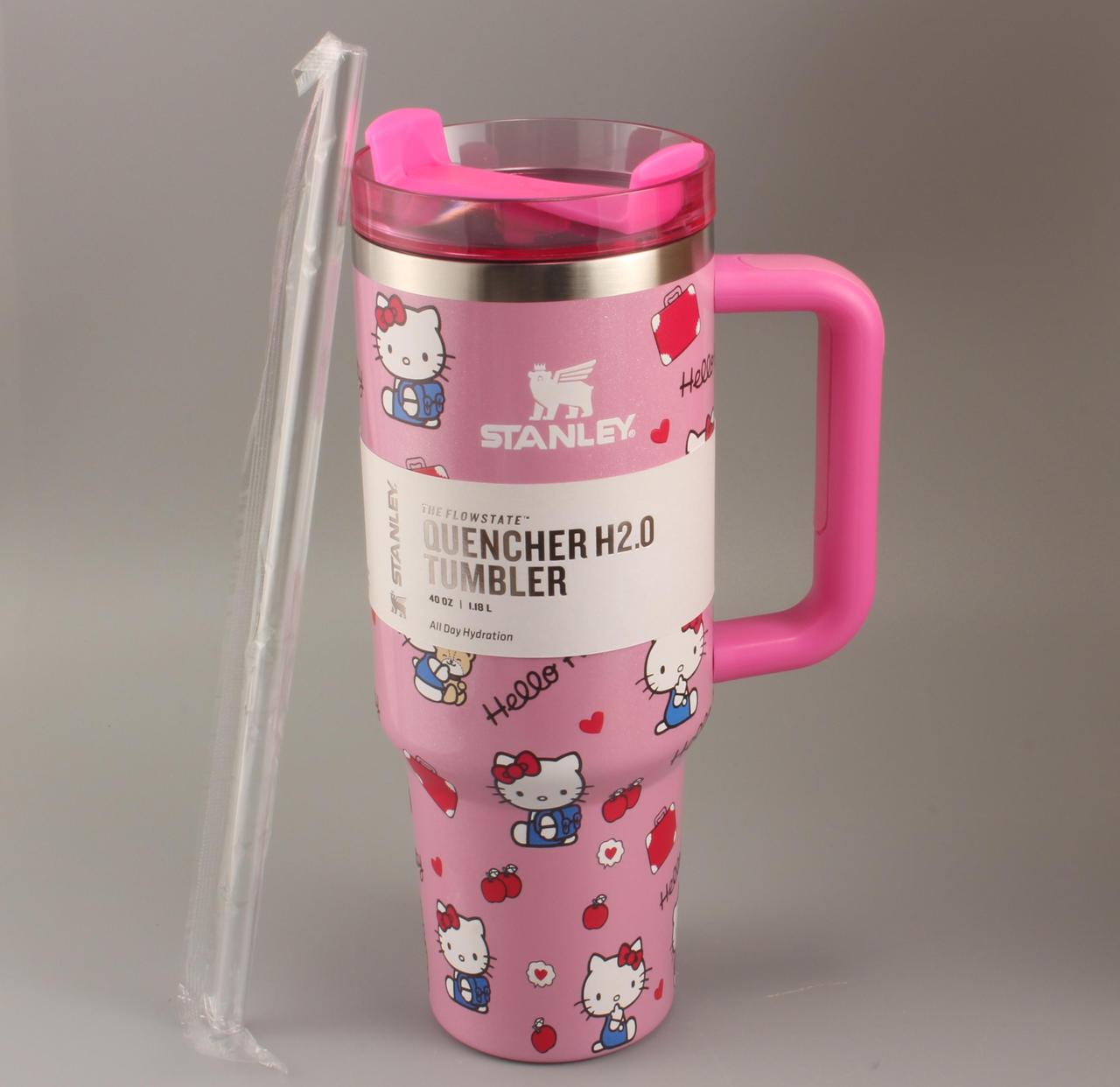 Термочашка Stanley Quencher H2.0 Tumbler з нержавіючої сталі 1,18 л Bright Pink (KT6007847)