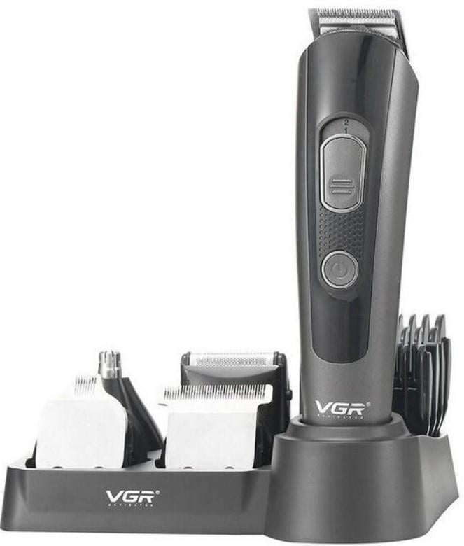 Машинка для стрижки волосся VGR V-175 акумуляторний тример 5 насадок 10 Вт (2390000028)