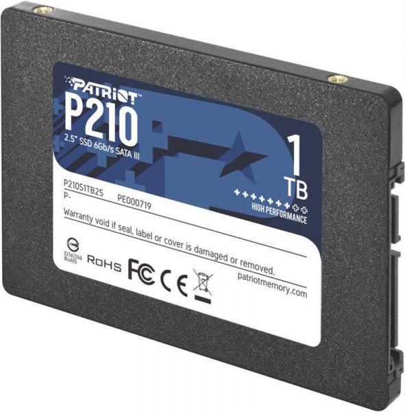 SSD-накопичувач Patriot P210 1TB 2,5" SATAIII TLC (P210S1TB25) - фото 2 SSD-накопичувач Patriot P210 1TB 2,5" SATAIII TLC (P210S1TB25) - фото 2