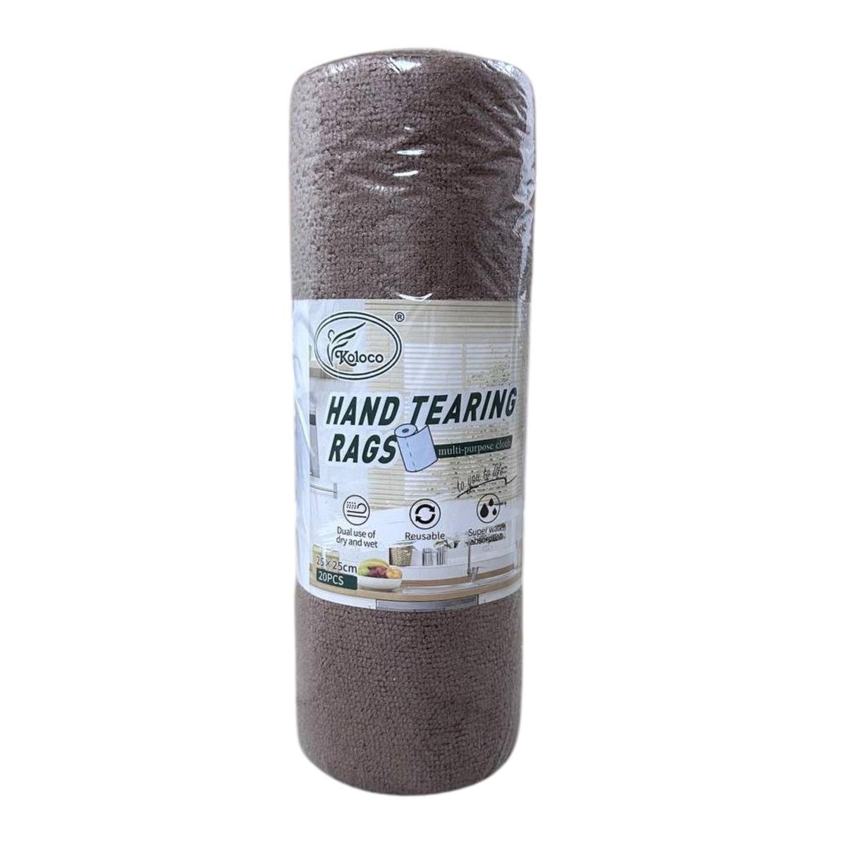 Салфетки для уборки Koloco отрывные микрофибра 20 шт. 25х25 см (24766716) Салфетки для уборки Koloco отрывные микрофибра 20 шт. 25х25 см (24766716)