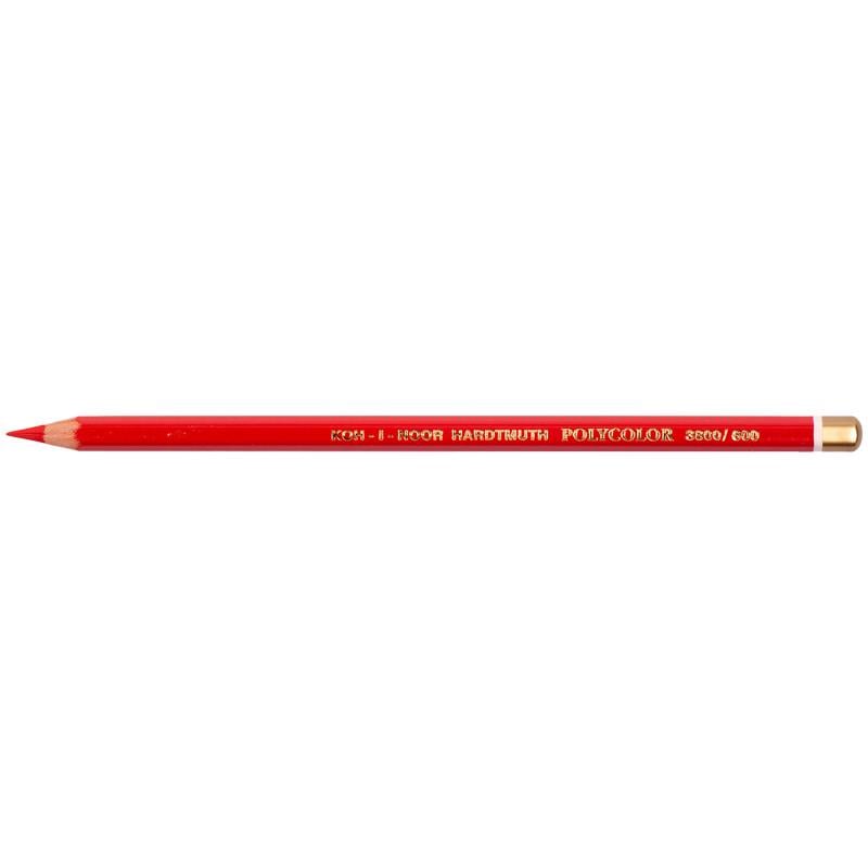 Карандаши художественные POLYCOLOR 12 шт. 3800/600 Light scarlet red (8593539339014)