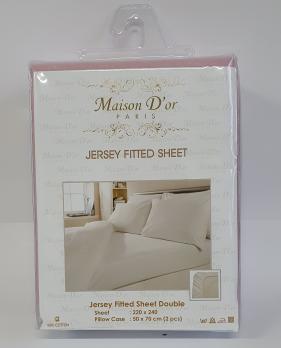 Простынь Maison D'or трикотажная на резинке 180x200 см с наволочками 2 шт. 50x70 см Rose (2000022265622) - фото 3 Простынь Maison D'or трикотажная на резинке 180x200 см с наволочками 2 шт. 50x70 см Rose (2000022265622) - фото 3