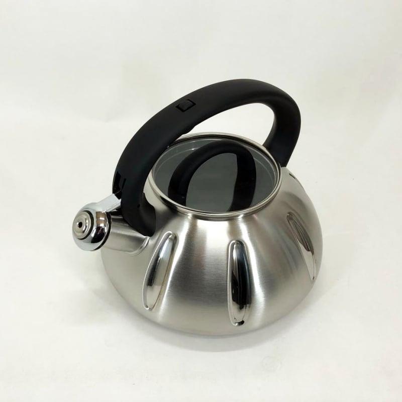 Чайник Unique UN-5303 со свистком 3 л Black (tf5905) - фото 4