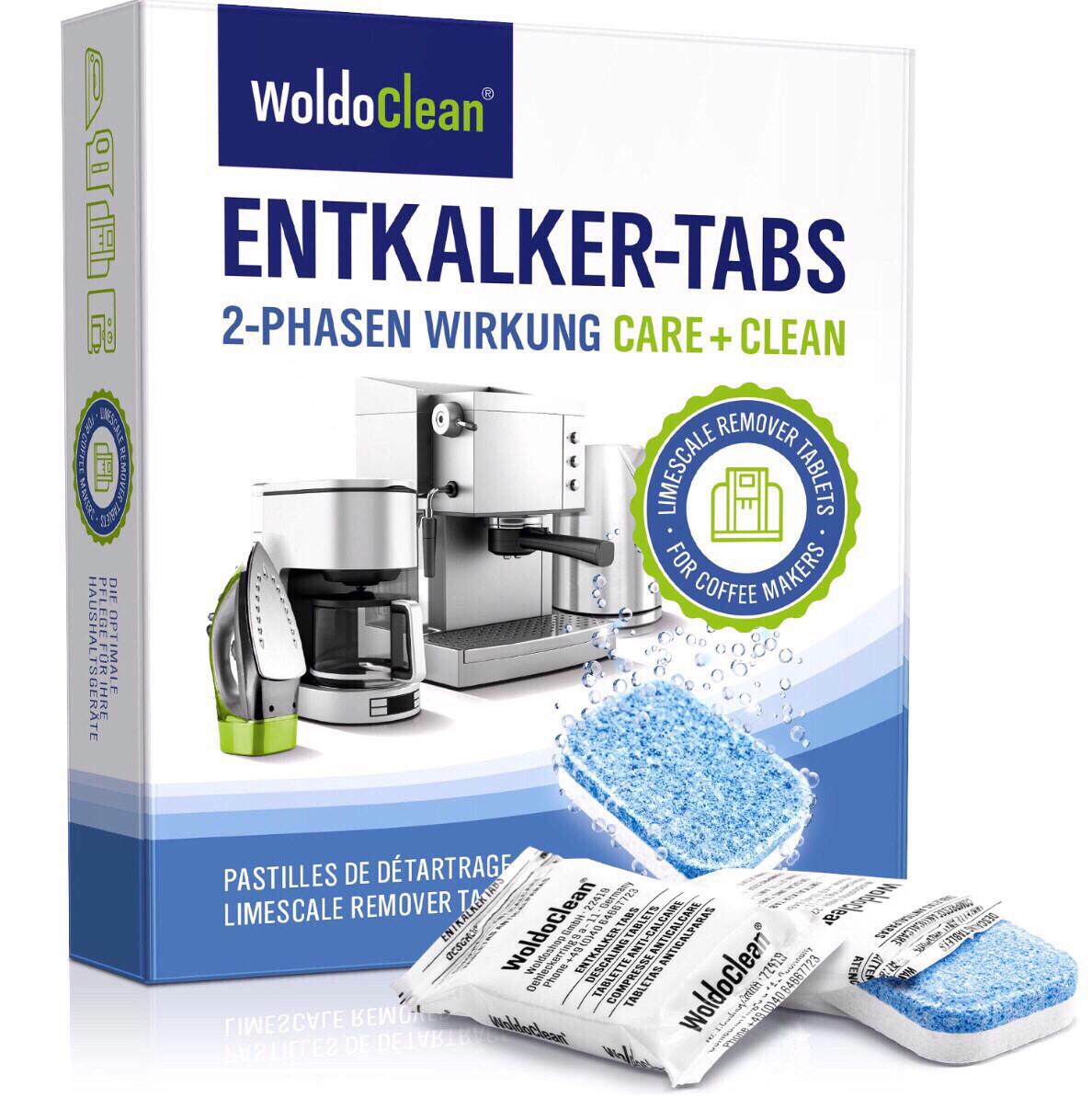 Таблетки WoldoClean для чищення кавомашин від вапняного нальоту/накипу 2-х фазні 14 шт.