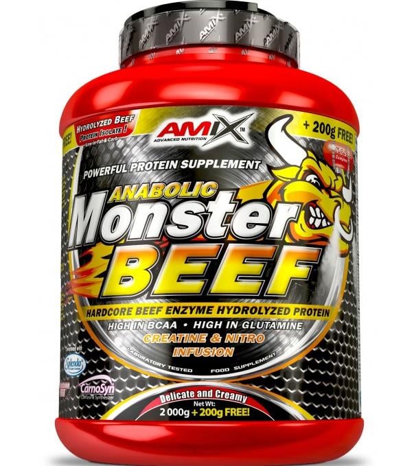Протеин Amix Nutrition Anabolic Monster Beef Protein 2200 г 67 порций Strawberry Banana