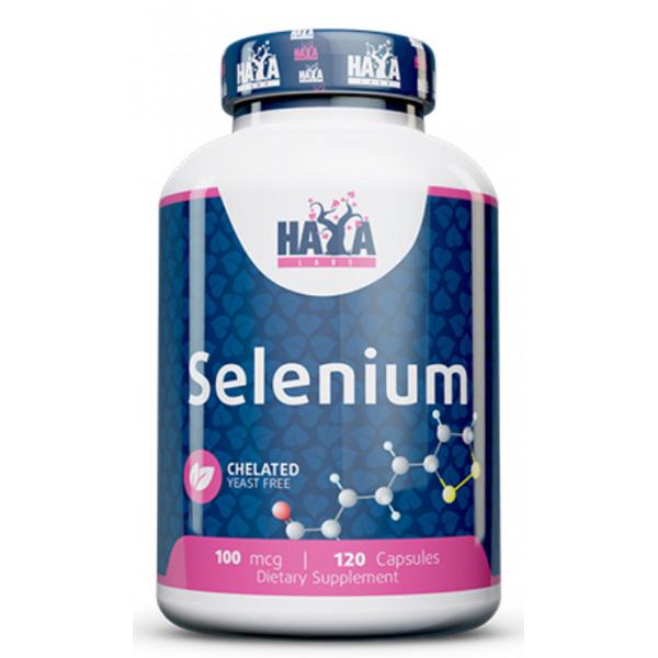 Селен Haya Labs Selenium Chelated yeast free 100 mcg 120 капсул