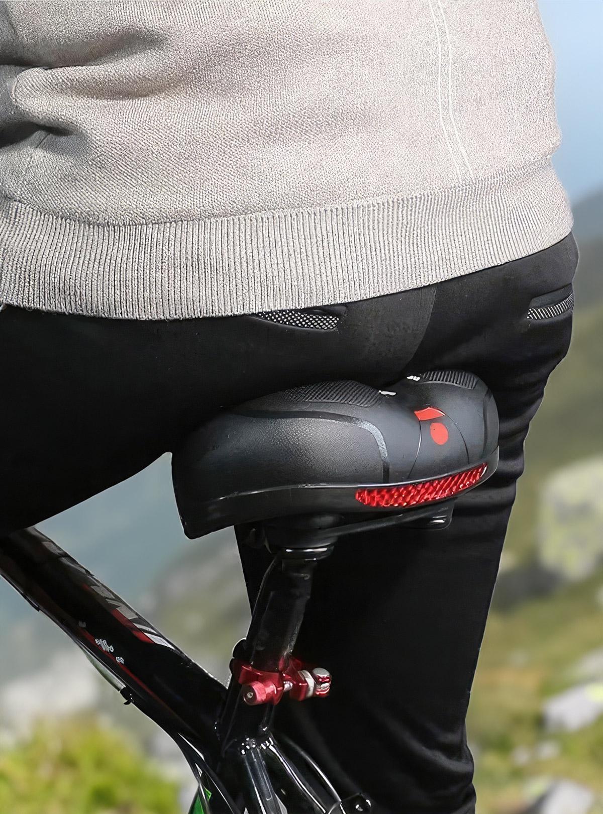 Седло для велосипеда OnePro 9397 с амортизатором анатомическое Черный (71133) - фото 9